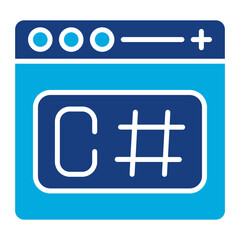 Fototapeta premium C Sharp Icon