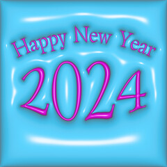 Abstract pattern
with the inscription 2024 on a blue background