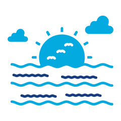 Sea Landscape Icon
