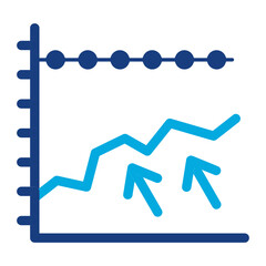 Multiple Trend Chart Icon