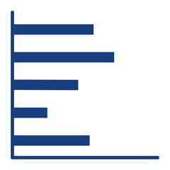 Fototapeta premium Horizontal Bars showing Progress Icon