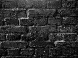 Fototapeta premium Black and white old brick stone texture