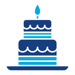 Two Layered Cake Icon