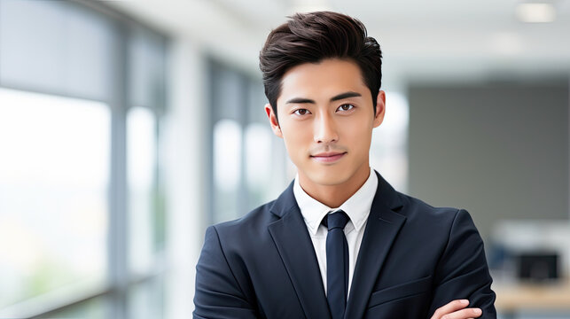 portrait of business asian man
