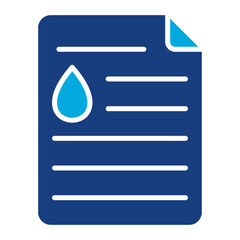 Fototapeta premium Oil Document Icon