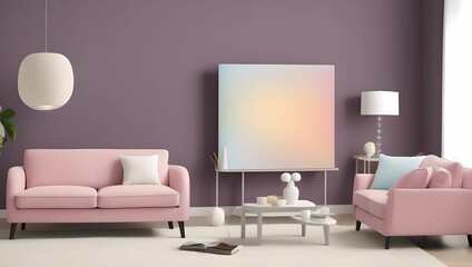 Comfortable home design:87 living room interior with sofa and couch. generative ai