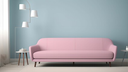 Comfortable home design:72 living room interior with sofa and couch. generative ai