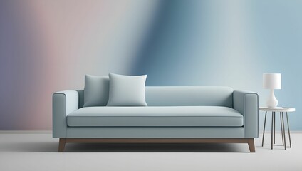 Comfortable home design:68 living room interior with sofa and couch. generative ai