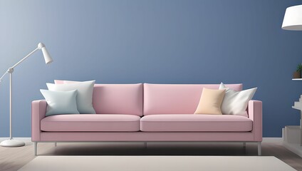 Comfortable home design:35 living room interior with sofa and couch. generative ai