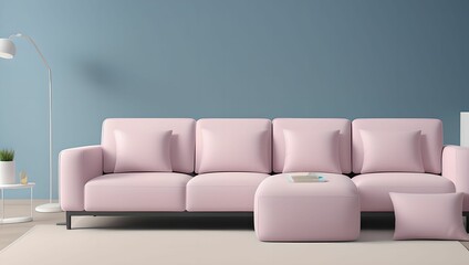 Comfortable home design:27 living room interior with sofa and couch. generative ai