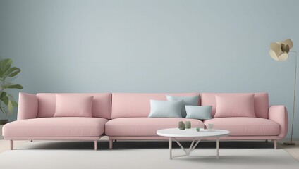 Comfortable home design:2 living room interior with sofa and couch. generative ai