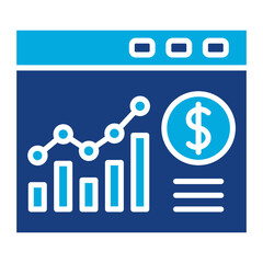 Website Bar Graph Icon