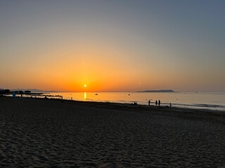 Obraz premium sunset at the beach
