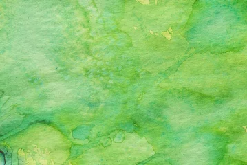 green watercolor painted background texture © aga7ta