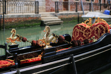 Beautiful gondola close-up in Venice © VP
