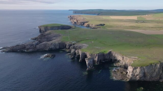 Coastline at Yesnaby, Orkney islands, Scotland
