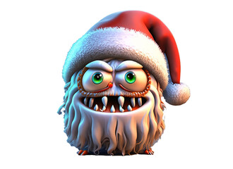 3d Christmas monster