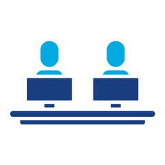 Obraz premium Co Work Space Icon