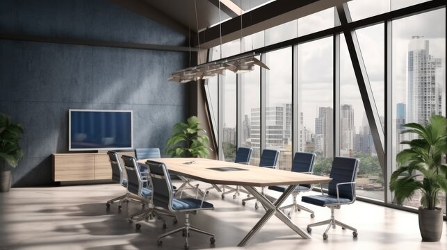 Luxury meeting room, Presentation and corporate concept.