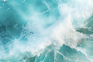 Ocean waves viewed from above