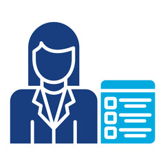 Recruiter Female Icon