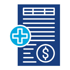 Fototapeta premium Single Entry Bookkeeping Icon