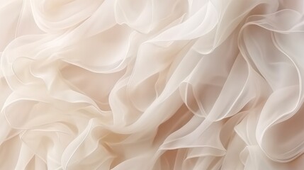 Stylish wedding background beige ruffle bridal dresses, Background illustration of wedding decor.