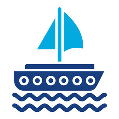 Fototapeta na wymiar Yacht Icon