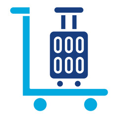 Luggage Trolley Icon