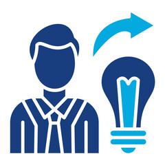 Fototapeta premium Sharing Ideas Icon