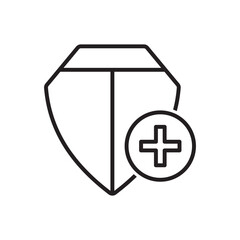 Health safety icon - medical protection icon