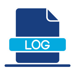 Log File Icon - obrazy, fototapety, plakaty