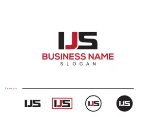 Foto auf Alu-Dibond Creative Minimalist IJS ij Vector Letter Logo Template For Your Business © VectorStar