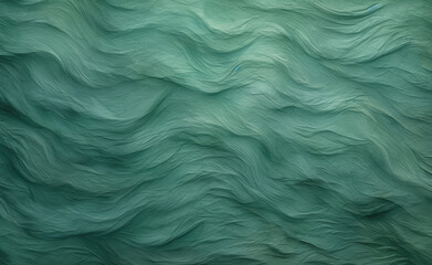 Obraz premium Abstract green background with smooth lines and waves, digitally generated image