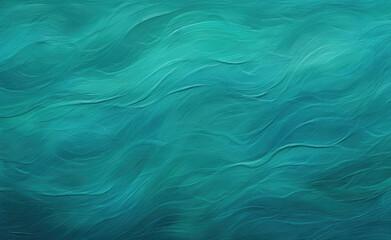 Obraz premium Abstract background with waves in turquoise and aquamarine colors