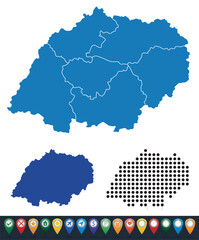 Set maps of Nord-Vest province