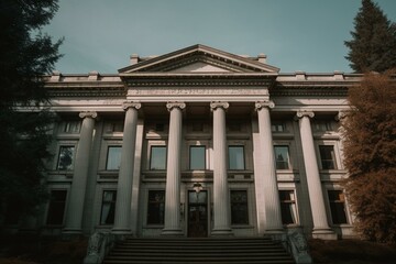 Government building in Olympia, WA. Generative AI