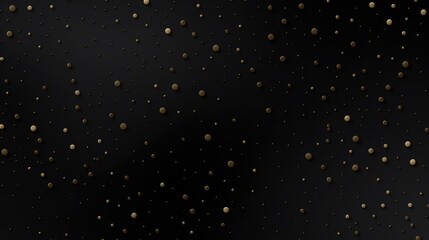 Black dark elegant pattern in retro style with a little gold dots. Can be used for premium royal party. Luxury poster BG template with vintage leather texture. Background for Invitation card.