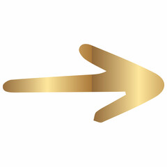 Arrow golden for design and decoration.
