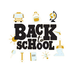 Back to school concept banner and background. Back to school vector concept design. Back to school text in paper with color pencil, painting and clock elements for educational learning decoration.