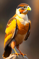 A beautiful vertical closeup shot of a colorful bird 