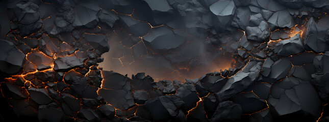 Dramatic Shadows: Black Mesh with Stone-Like Effects