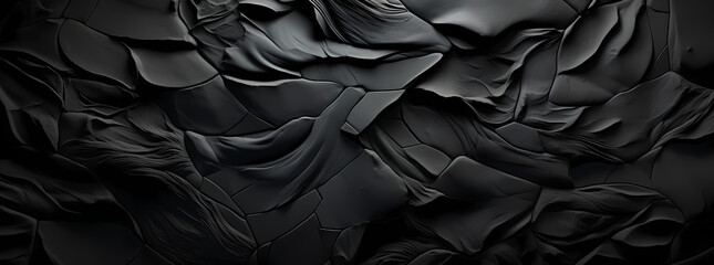 Abstract Fusion: Texture and Fractal Patterns on Black