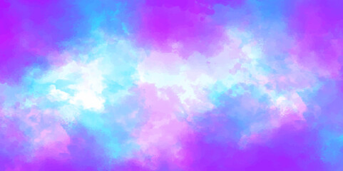 Watercolor pastel background hand painted. aquarelle colorful stains on paper. brush stroke tie dye pattern abstract background, digital paint. Abstract background blue purple watercolor background.