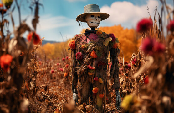 fall Halloween scarecrow