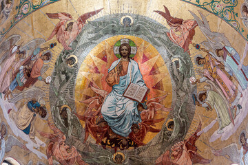 Fototapeta na wymiar Christ in glory. Icon