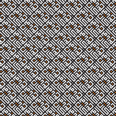 seamless pattern with kufi square arabic calligraphy