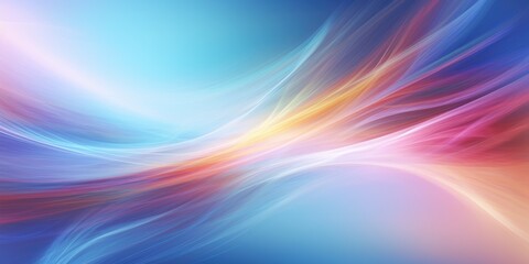 Obraz premium Abstract colorful curves swirl wave background. Flow liquid lines design element, generative ai