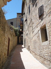 Fototapeta premium Alley in a medieval village
