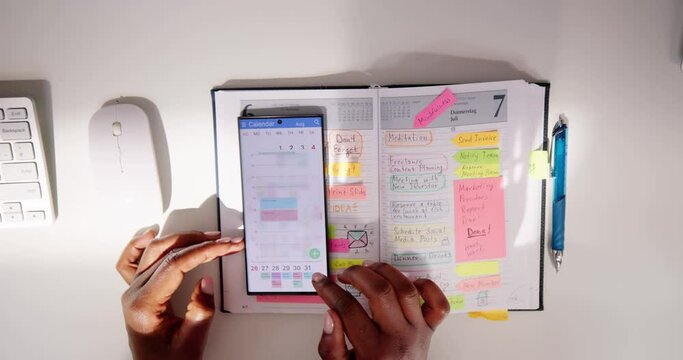 Task Calendar And Agenda Schedule
